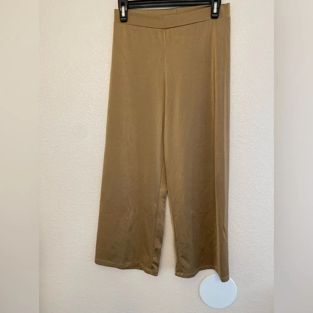 The Line Up Custom Contemporary Solo Costume Taupe Floral Applique Pants SA